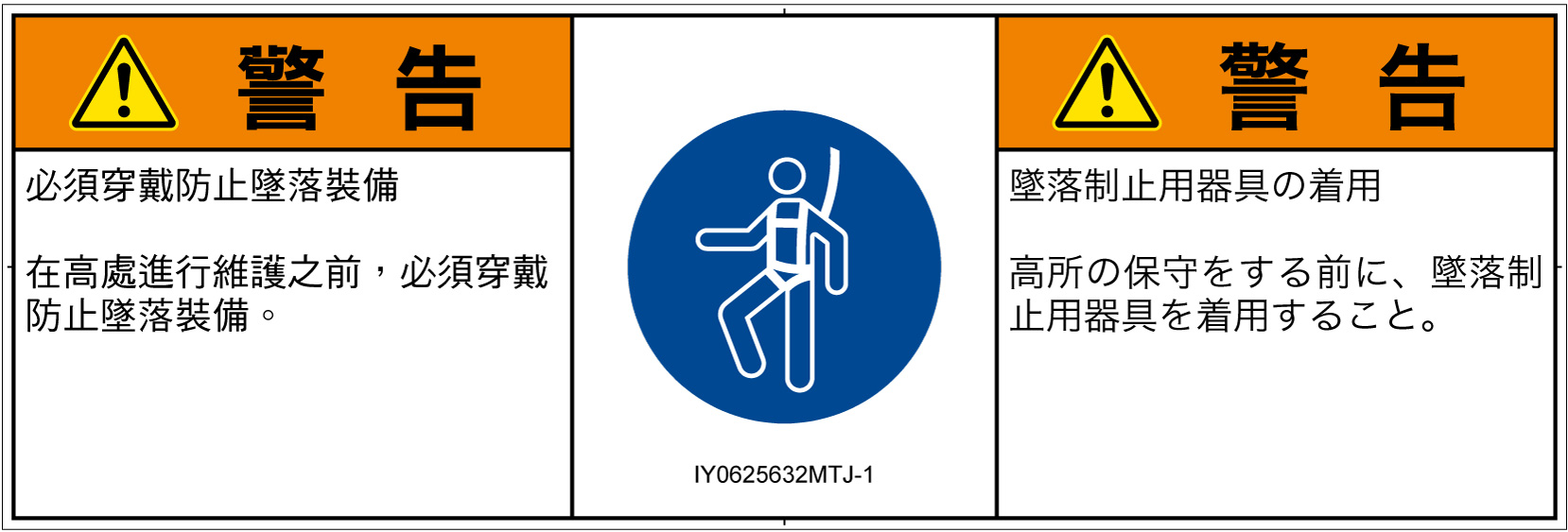 IY0625632　墜落制止用器具の着用