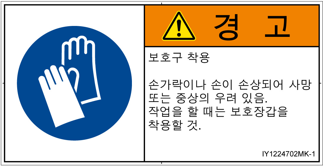 IY1224702　保護手袋を着用