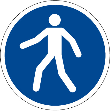 IY31　指定された歩道を使用