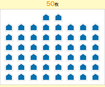 1シート当たりのラベル枚数について